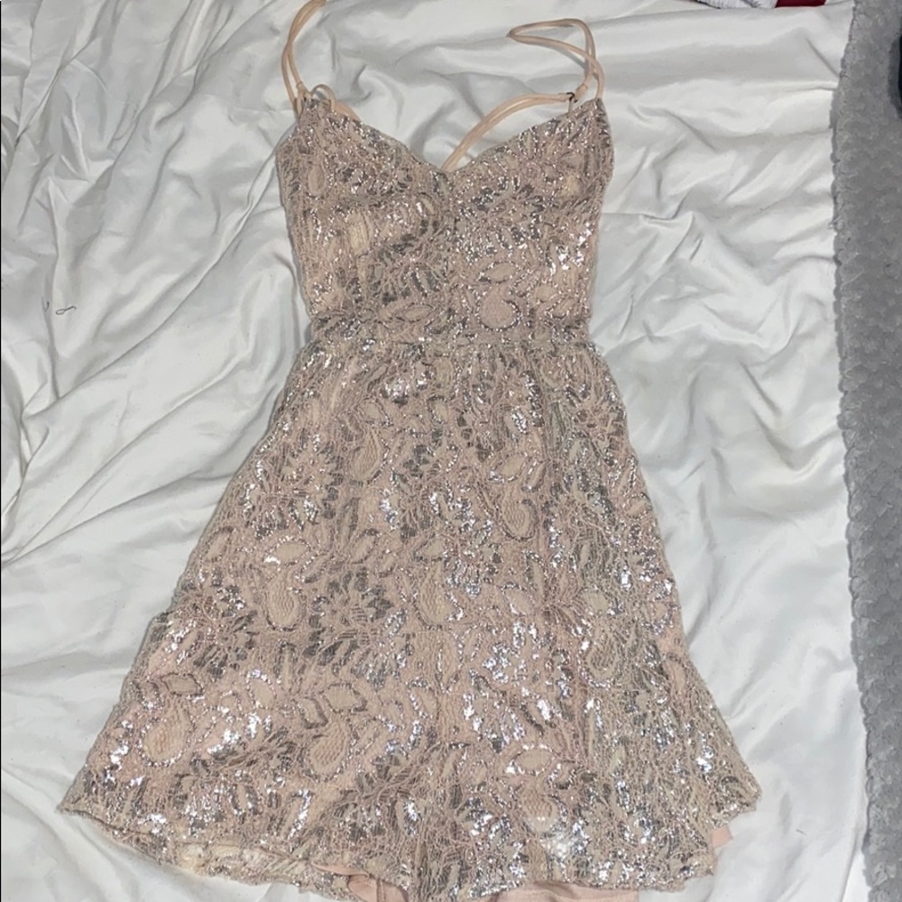 Light pink/champagne colored romper